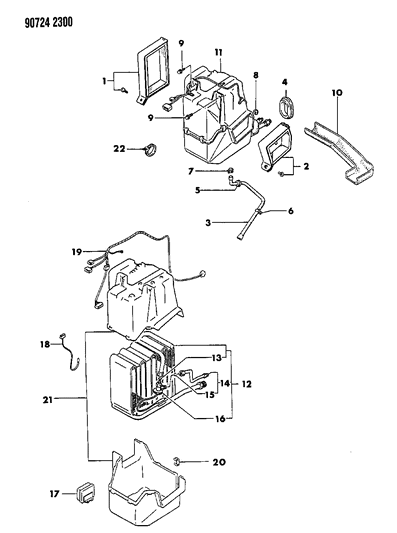 1990 Dodge Ram 50 Air Conditioner Unit Diagram