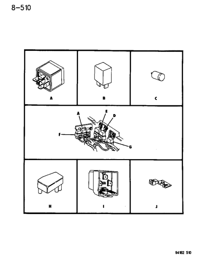 1994 Dodge Shadow Relays Diagram