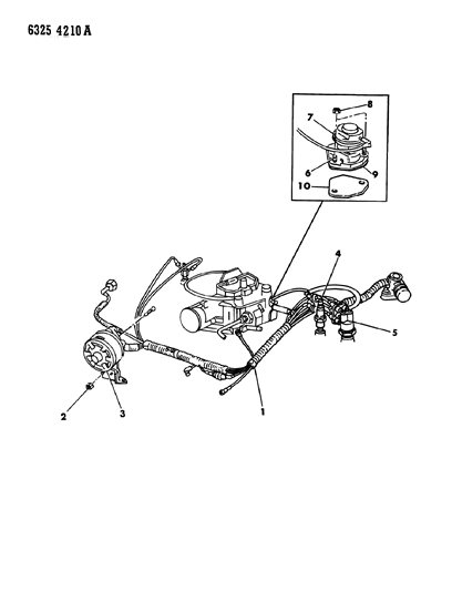 1987 Dodge D350 EGR System Diagram 4