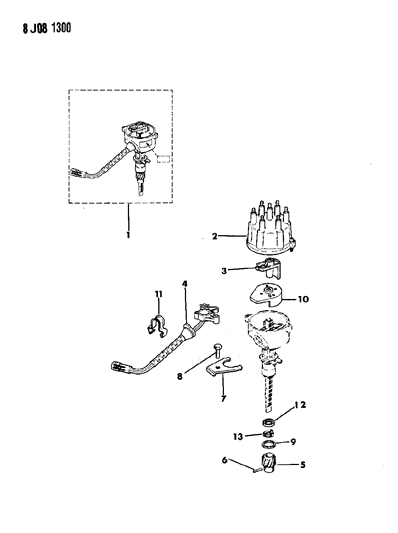 1990 Jeep Wrangler Distributor Diagram 3