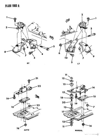 1992 Jeep Wrangler Engine Mounting Diagram 2