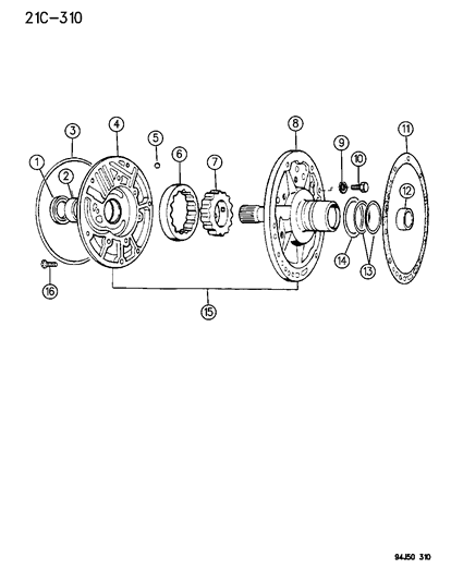 1996 Jeep Grand Cherokee Oil Pump With Reaction Shaft Diagram 1