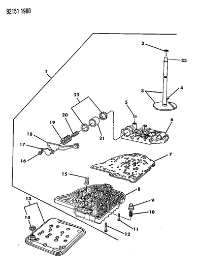 1992 Chrysler Imperial Valve Body Diagram