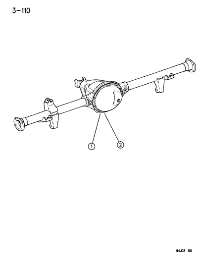 1995 Jeep Wrangler Dana Model 35 - W/O Locking Differential Diagram for 4773967