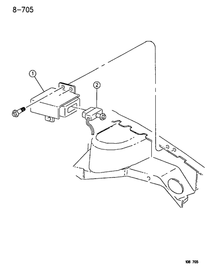 1996 Dodge Neon Powertrain Control Module Diagram for R5269943