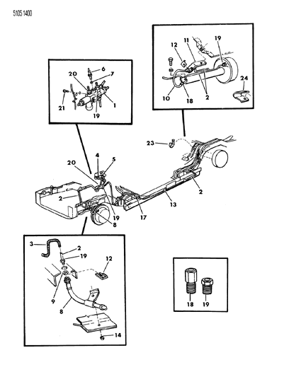 1985 Dodge Diplomat Lines & Hoses Diagram