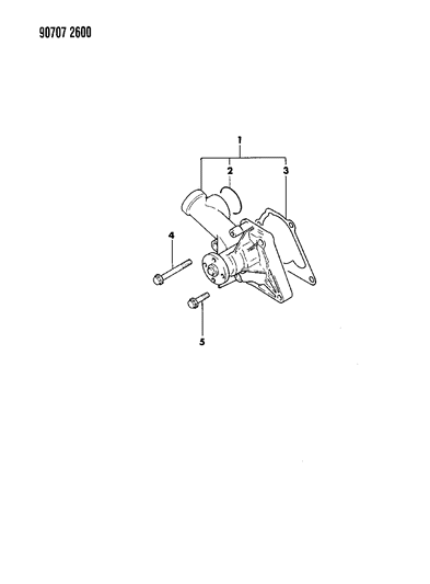 1990 Dodge Ram 50 Water Pump Diagram 2