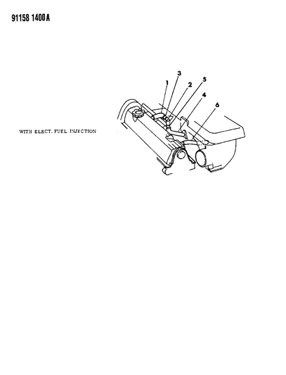 1991 Dodge Shadow Crankcase Ventilation Diagram 1