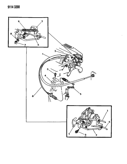 1989 Chrysler TC Maserati Throttle Control Diagram 2