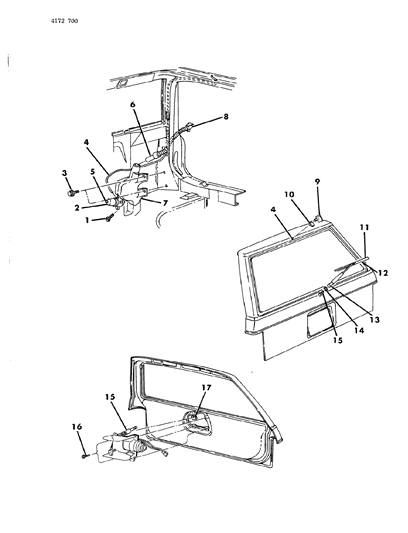 1984 Chrysler LeBaron Pump W/S Washer Diagram for 3799090