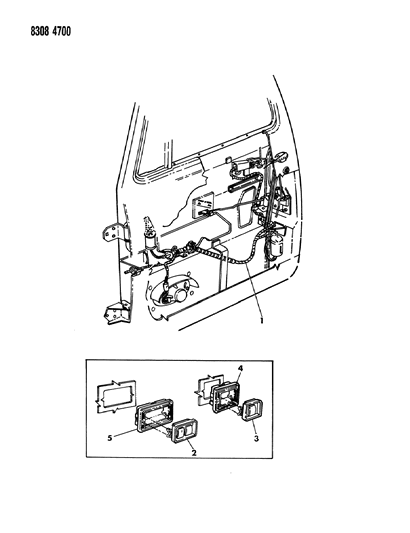 1988 Dodge Ramcharger Wiring - Door Diagram