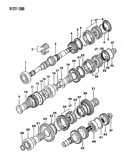 1991 Dodge Stealth Gear Train Diagram