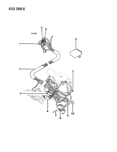 1986 Chrysler Town & Country EGR System Diagram 4