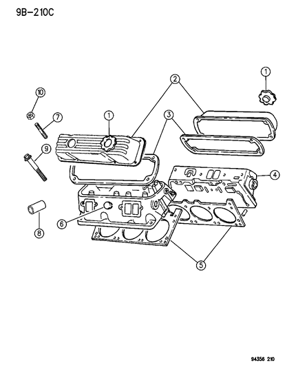 1996 Dodge Ram 1500 Cylinder Head Diagram 1