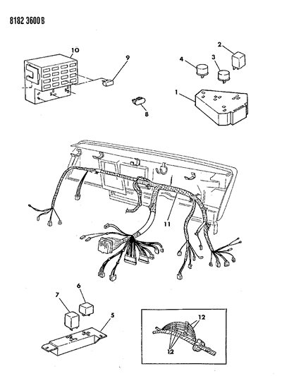 1988 Chrysler New Yorker Instrument Panel Wiring Diagram