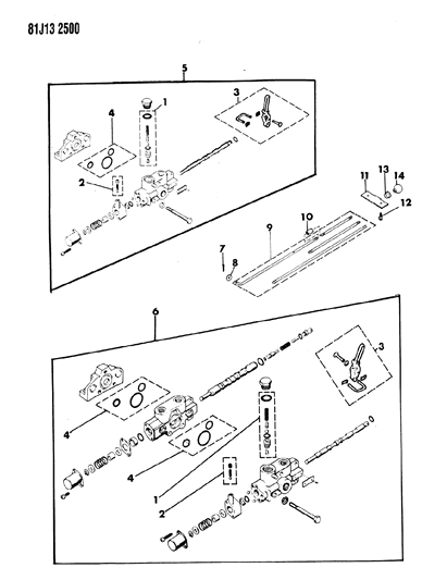 1986 Jeep J10 Snow Plow Hydraulic Control Valves Diagram