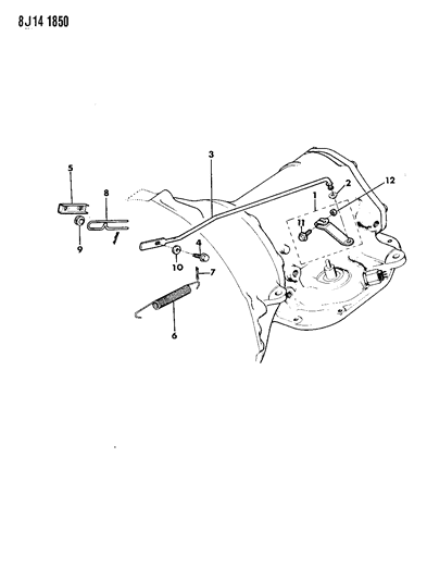 1989 Jeep Wrangler Linkage Automatic Transmission Detent Diagram