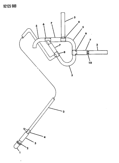 1992 Dodge Caravan Speed Control/Canister Purge Harness Diagram