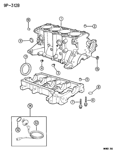 1996 Dodge Stratus Cylinder Block Diagram 1