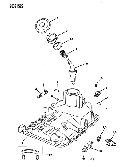 1993 Dodge D350 Shift Controls Diagram 1