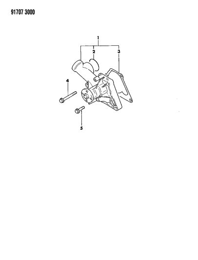 1991 Dodge Colt Water Pump Diagram