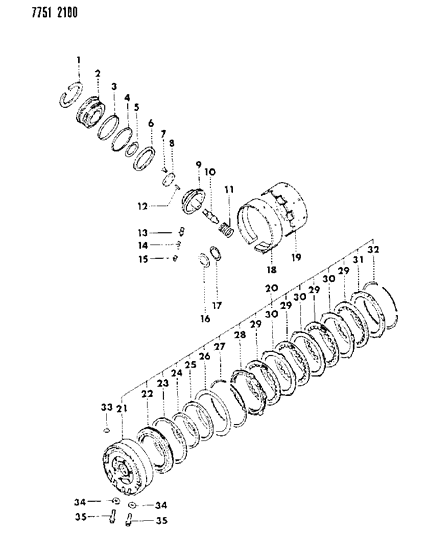 1987 Dodge Colt Brake, Kickdown, Low And Reverse Diagram