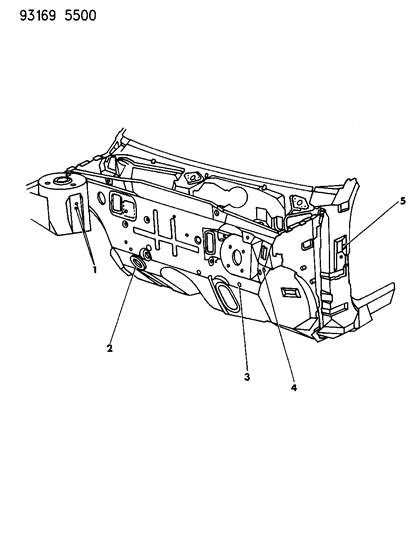 1993 Chrysler LeBaron Plugs Dash Panel Diagram