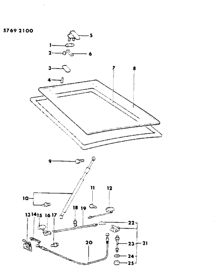 1986 Dodge Conquest Liftgate Diagram