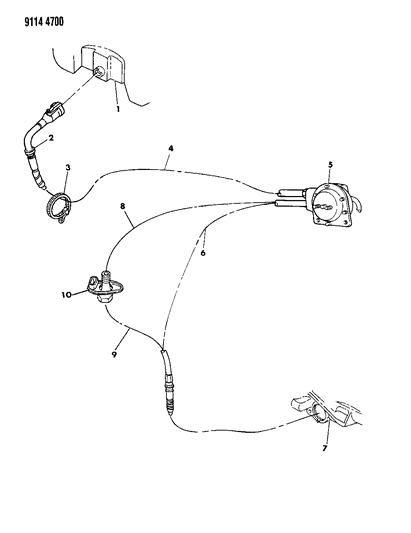 1989 Dodge Diplomat Speed Control Cables Diagram