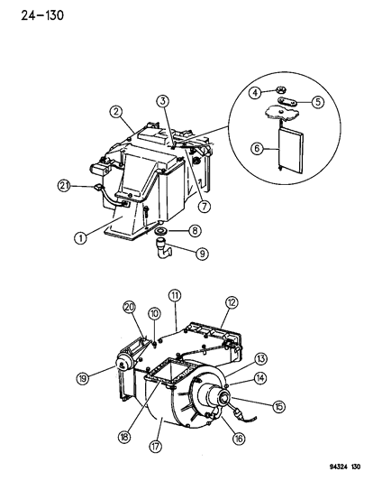 1994 Dodge Ram Wagon Switch-A/C Cycling Diagram for 55036447