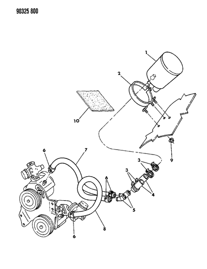 1992 Dodge W150 Air Pump Silencer Diagram