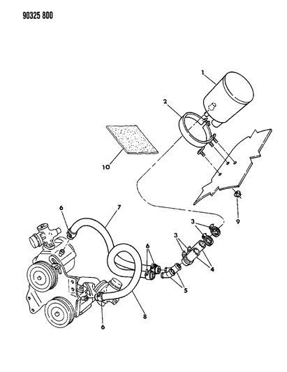 1992 Dodge D250 Air Pump Silencer Diagram