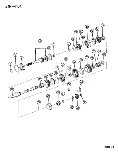 1995 Dodge Dakota Gear Train Diagram 2