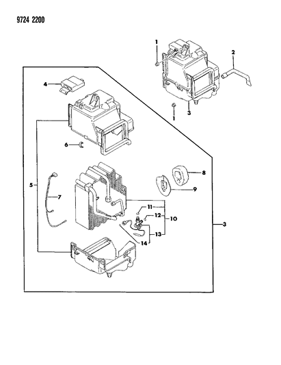 1989 Dodge Colt Air Conditioner Unit Diagram