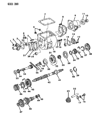 1986 Dodge D150 Transmission Diagram