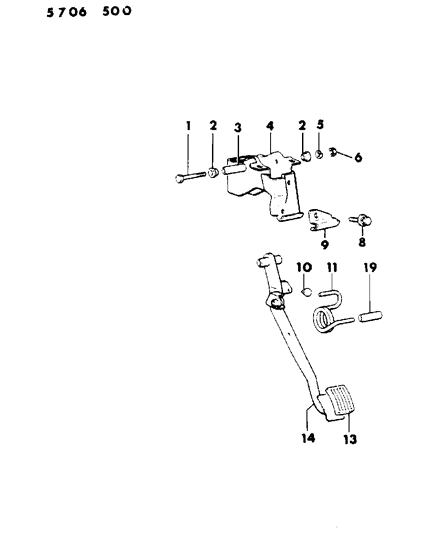 1985 Dodge Conquest Clutch Pedal Diagram