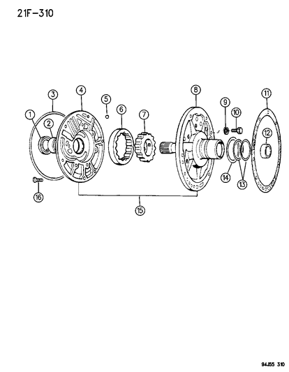1996 Jeep Grand Cherokee Oil Pump With Reaction Shaft Diagram 2