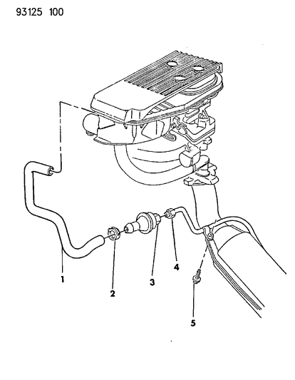 1993 Chrysler LeBaron Aspirator Diagram