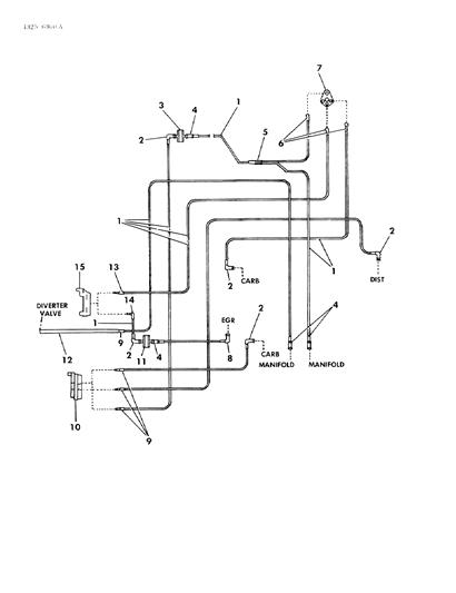 1985 Dodge D250 EGR Hose Harness Diagram 10