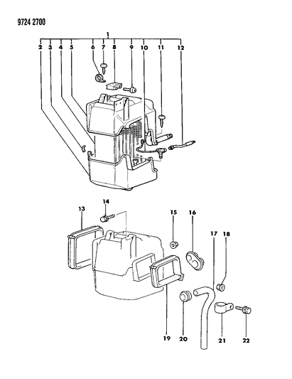 1989 Dodge Raider Air Conditioner Unit Diagram