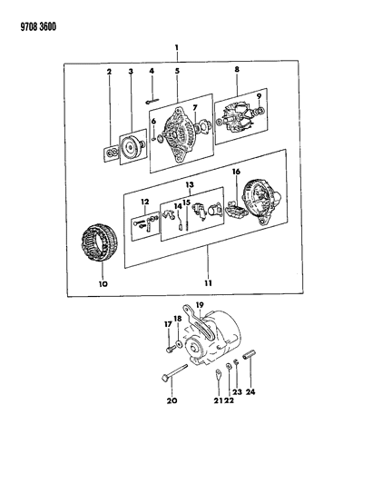 1989 Chrysler Conquest Alternator Diagram