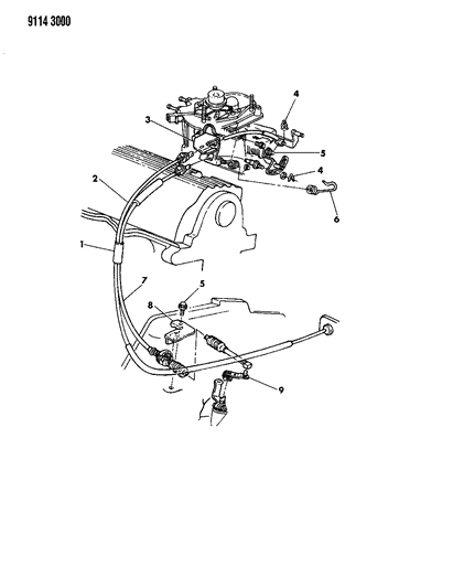 1989 Dodge Caravan Throttle Control Diagram 3