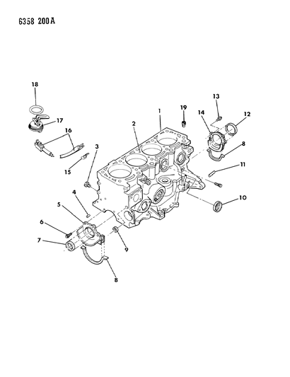 1987 Dodge Dakota Cylinder Block Diagram 1