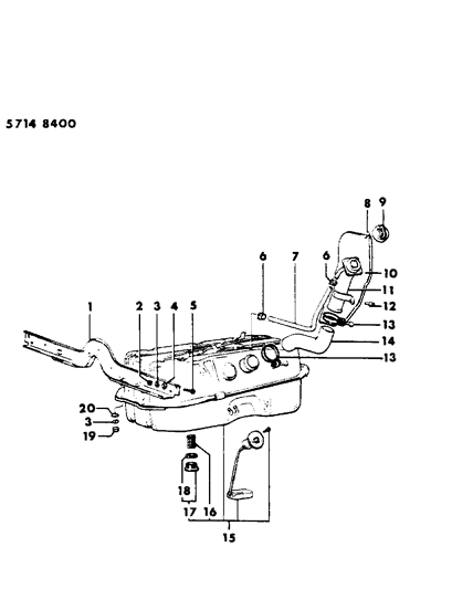 1985 Dodge Ram 50 Fuel Tank Diagram 1