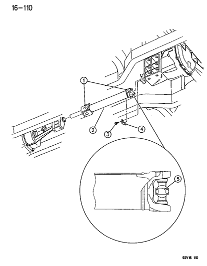 1993 Dodge Viper Drive Shaft Diagram for 4642040