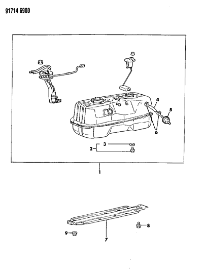 1991 Dodge Ram 50 Fuel Tank Diagram 1