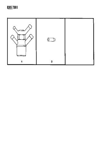 1989 Dodge Ram Van Vacuum Connectors & Hose Booster Diagram