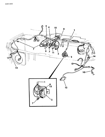 1984 Dodge Ram Van Wiring - Front End Diagram