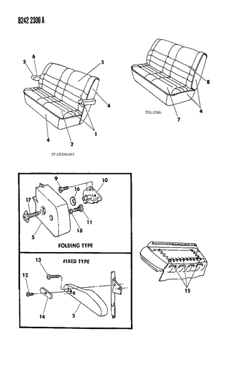 1988 Dodge Caravan Rear Seat Diagram 2