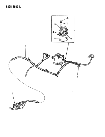 1986 Dodge W250 EGR System Diagram 3